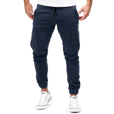 

New Plain Pants Mens Casual Pants Joggers Slim Fit Men Autumn Clothing Pants