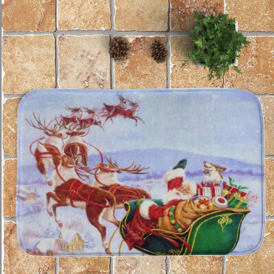 

〖Follure〗Merry Christmas Welcome Doormats Indoor Home Carpets Decor 40x60CM