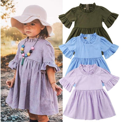 

Toddler Baby Kids Girls Princess Summer Casual Dress Sundress Clothes