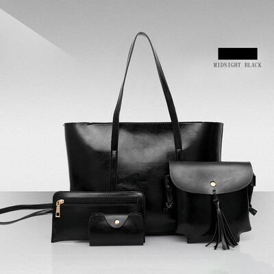 

Tailored Fashion Composite Bag Shoulder Crossbody Handbag Phone Bag For Women Girls 4Pcs
