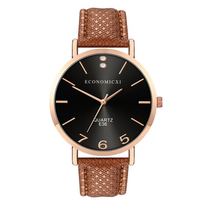 

RM Fashion Simple Belt Watch Without Digital Round Dial Female Quartz Watch