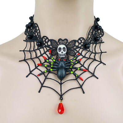 

Lace Bat Necklace Retro Gothic Lolita Pendant Choker Halloween Jewelry Accessories for women girls gift