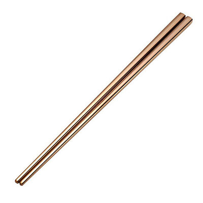 

1 Pair 235cm Stainless Steel Reusable Non-Slip Chopsticks Kitchen Flatware