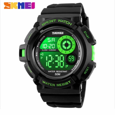 

SKMEI Mens Waterproof Sport Army Alarm Date Analog Digital Black Wrist Watch