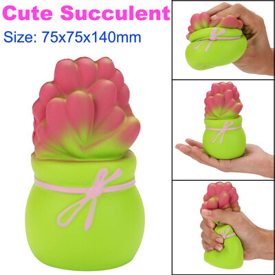 

YIWULACute Succulent Squishy Slow Rising Cream Scented Decompression Toys
