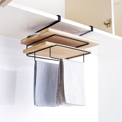 

Toponeto Kitchen free punch wrought iron rack household shelf storage rack