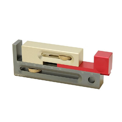 

Saw Table Saw Slot Adjuster Mortise&Tenon Tool Movable Measuring Block Length Compensation Woodworking Tools