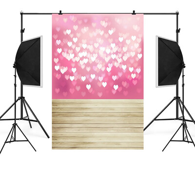 

Toponeto Valentines Day Love Heart Photography Backdrop Vinyl Photo Background Prop Gift