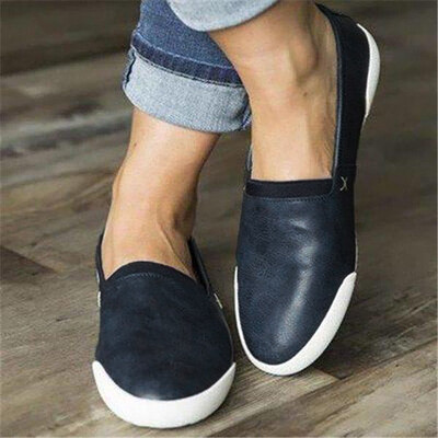 

Rose Women Ladies Fashion Shallow Flat Round Toe Casual Loafers Roman Boat Shoes
