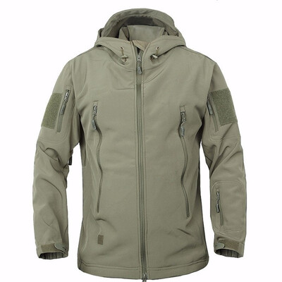 

Hot Selling Cool Breathable Windbreaker Fleece Jacket Military Men Outdoor Coat Tactical Softshell Jacket