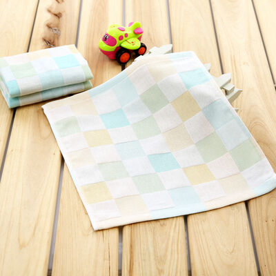 

Double-layer Cotton Square Towel Super Soft Childs Baby Saliva Towel Gauze Square Child Towel