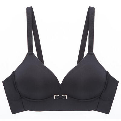 

Seamless Women Bras Fashion Girls Push Up Lingerie Sexy Thin Section Bow Gathered Bra