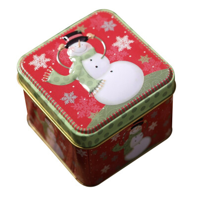 

Embossing Christmas Tinplate Empty Tins Candy Cookie Gift Storage Container Christmas Holiday Decorative Box