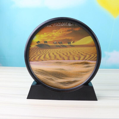 

Quicksand painting ornaments living room creative arts&crafts 3d stereoscopic landscape simple decorations home gifts Round 7