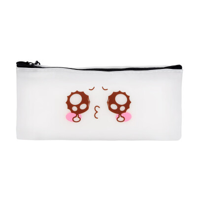 

Toponeto Simple Jelly Pen Pencil Case Cosmetic Bag Travel Makeup Bag High Capacity