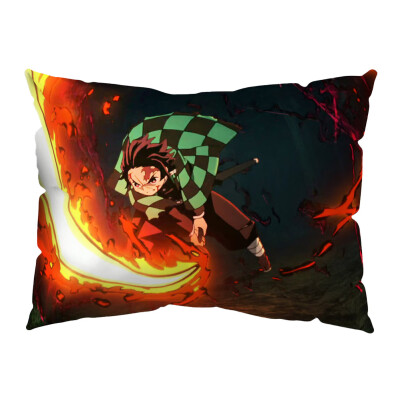 

Ailin Online Demon Slayer Kimetsu no Yaiba Pillowcase 20x12 inch Japanese Anime Decorative Pillow Case for Home Sofa Decor