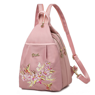 

Fashion Oxford embroidered small backpack national style leisure Mini Backpack ladies shoulder bag