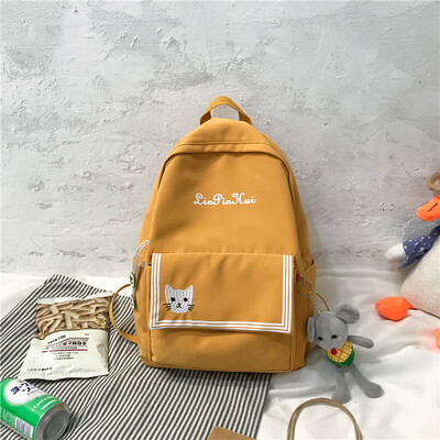 

Ins schoolbags female Korean high school students junior high school students small fresh large capacity cute backpack double