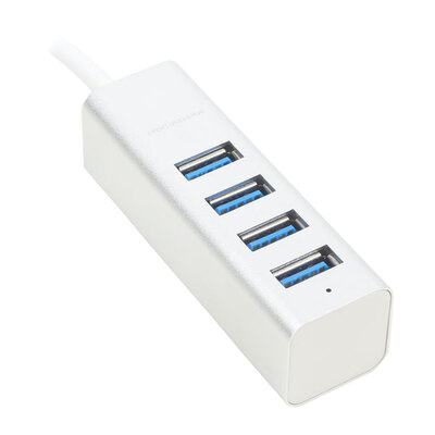 

Square Aluminum Alloy USB 30 HUB High Speed Hub