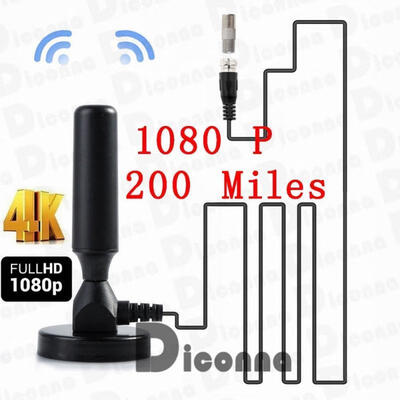 

High Quality 200 Mile 30dBi Indoor Portable Digital DVB-T TV FM HDTV Aerial Antenna Amplifier pealeseer