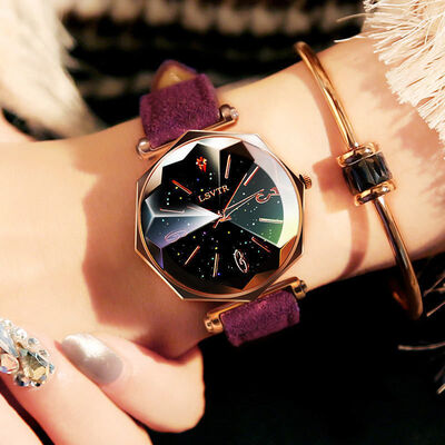 

2019 Women Starry Sky Watch Fashion Ladies Leather Quartz Wristwatch Simple Casual Female Clock Relogio Feminino Bayan Kol Saati