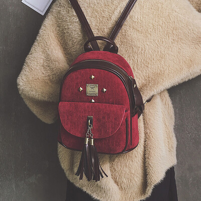 

Ins super fire retro backpack female 2019 new bag female Korean version of Harajuku ulzzang high school student backpack