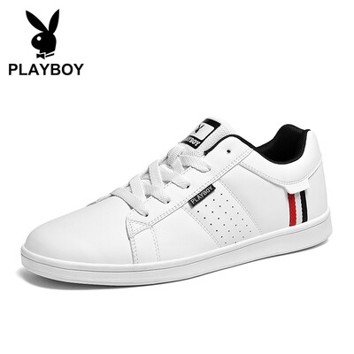 

Playboy PLAYBOY fashion sports casual shoes mens lightweight non-slip wild PL611031 white black 40
