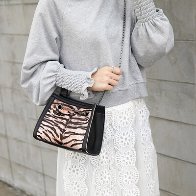 

Tailored Womens Leather Crossbody Bag Tiger Pattern Shoulder Bags Messenger Bag Phone Bag