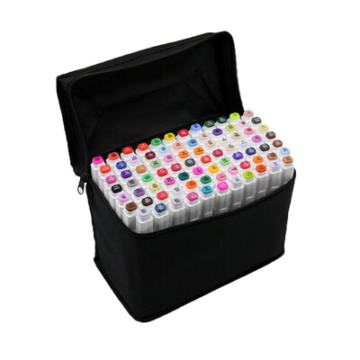

Siaonvr 60 Color Five Drawing Double-pointed Markers Wide Fine Point Brush Marker