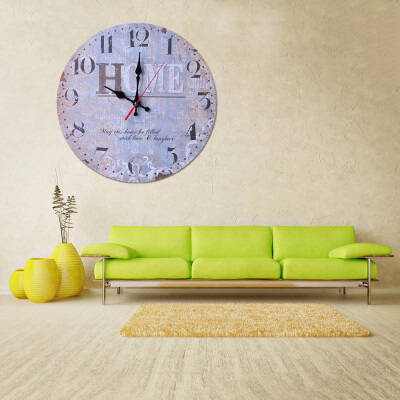 

Gobestart Vintage Style Non-Ticking Silent Antique Wood Wall Clock for Home Kitchen Office