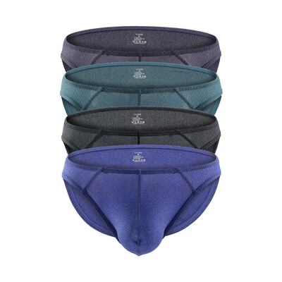 

Tailored 4PC Summer Mens Hollow-out Stitching Sexy Comfortable Underpants