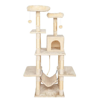 

Cat Climbing Tree Toy Towers Hammock Kitten Pet House Furniture Play Bed