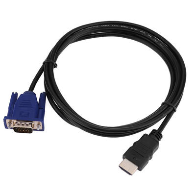 

HDMI Male to VGA Male Transfer Wire Video HDTV Converter Adapter Aux Cable