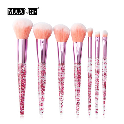 

Toponeto Cosmetic Eyebrow Eyeshadow Powder Foundation Brushes Makeup Shiny Brush 7PCS