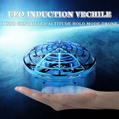 

Gobestart Mini Anticollision Sensor Induction Hand Controlled Altitude Hold Mode UFO Drone