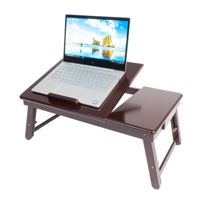 

Portable Laptop Desk Folding Lap Tray Bed Adjustable Coffee Table Stand Bamboo