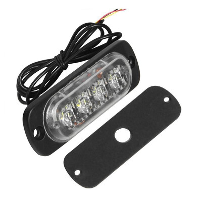 

4 LED 12-24V Car Vehicle Truck Strobe Flash Light Side Warning Caution Lamp Amber Light