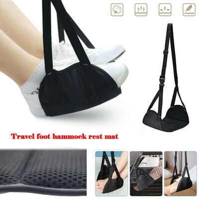 

Hanger Travel Airplane Hammock Foot Footrest Made with Memory Foam