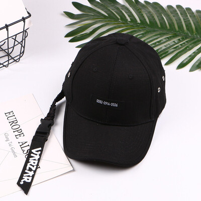 

New Hat Female Spring&Autumn Baseball Cap Korean Chaozhou Men Leisure Baitao Young Black Long Belt Student Duck Tongue Cap