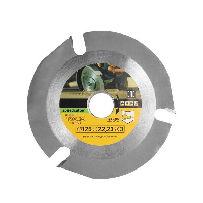 

125mm 3 Teeth Circular Saw Web Multifunctional Grinding Machine Grinder Saw Disc Carbide Tipped Wood Cutting Blade Power Tool Acce