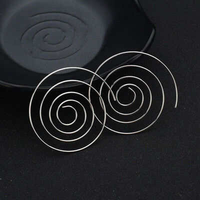 

EK238 Hot Steampunk Brincos Geometric Circle Rotating Rotary Punk Nightclub Drop Earring Sexy Jewelry Mujer Pendientes Gift
