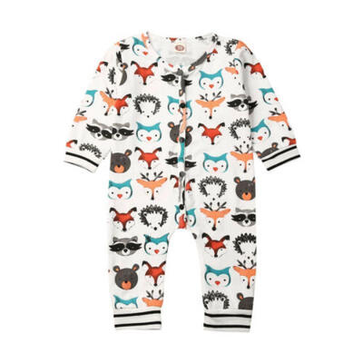 

Cute Newborn Baby Boys Girls Clothes Long Sleeve Romper Jumpsuit Overall Outfits