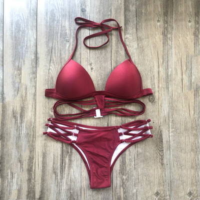 

Roseonmyhand Feshion Womens Sexy Bikini Set Hot Stamp Sport Swimwear Push-Up Padded Swimsuit