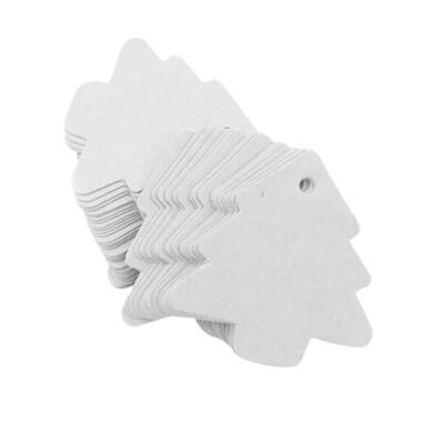 

Gobestart 50Pcs Kraft Paper Wedding Hang Tag Gift Tags Lace Scallop Head Label