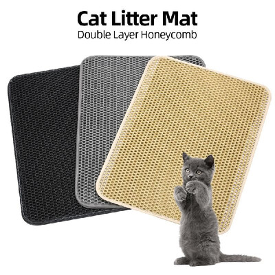 

Cat Litter Mat Cat Litter Trapping Mat Honeycomb Double Layer Design for Cat Litter Box