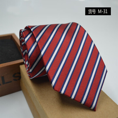 

New spot tie business dress mens tie polyester yarn arrow type 8CM business tie wholesale