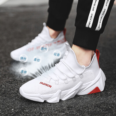 

Mens shoes tide shoes 2019 new summer breathable mesh sports shoes white shoes mens casual old shoes mens wild tide