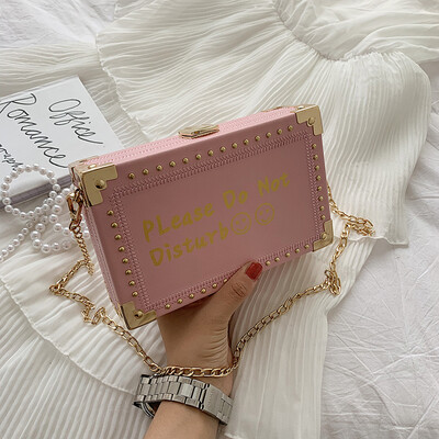

Summer girl box bag female 2019 new Korean version of the wild shoulder slung ins fashion chain small square bag