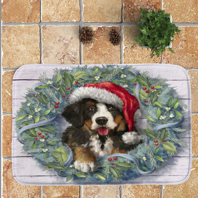 

Tailored Merry Christmas Welcome Doormats Indoor Home Carpets Decor 40x60CM
