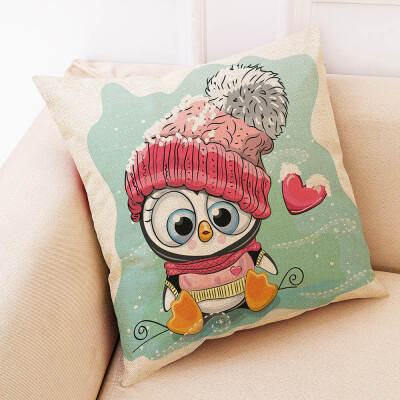 

〖Follure〗Christmas Home Decor Cushion Cover Graffi Style Throw Pillowcase Pillow Covers